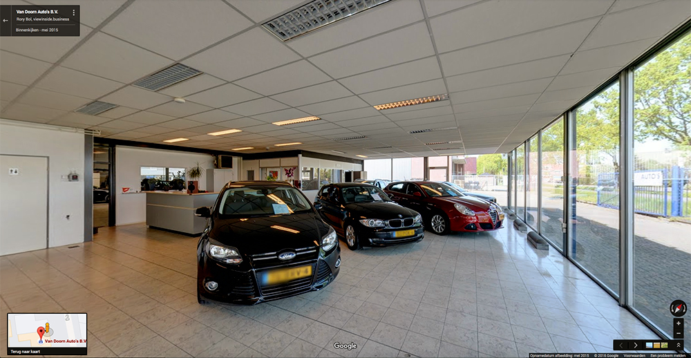 Google Street View Van Doorn Auto's